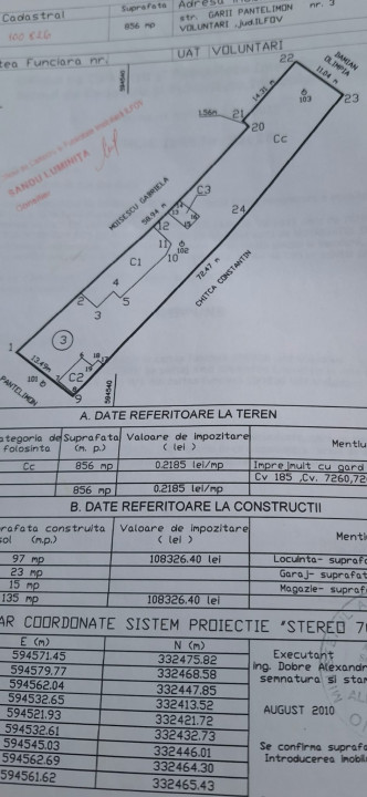 TEREN 856 MP - DESCHIDERE 13.49 - OPORTUNITATE INVESTITIE - UTILITATI - OFERTA