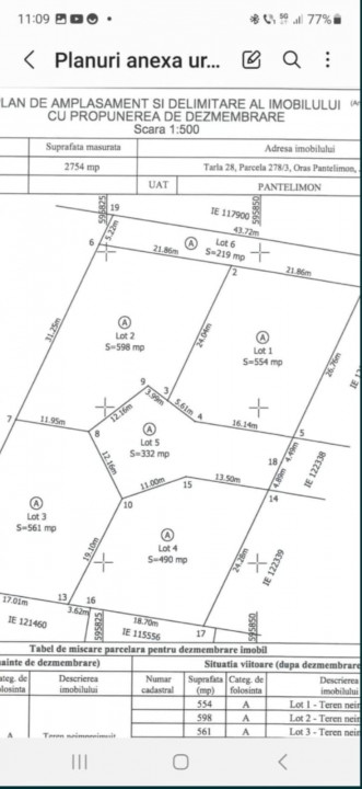 Teren Pantelimon Str Intrarea Prutului 490 mp utili